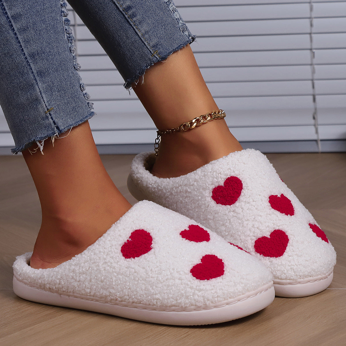 Love Slippers Home Cute Men And Women Couple