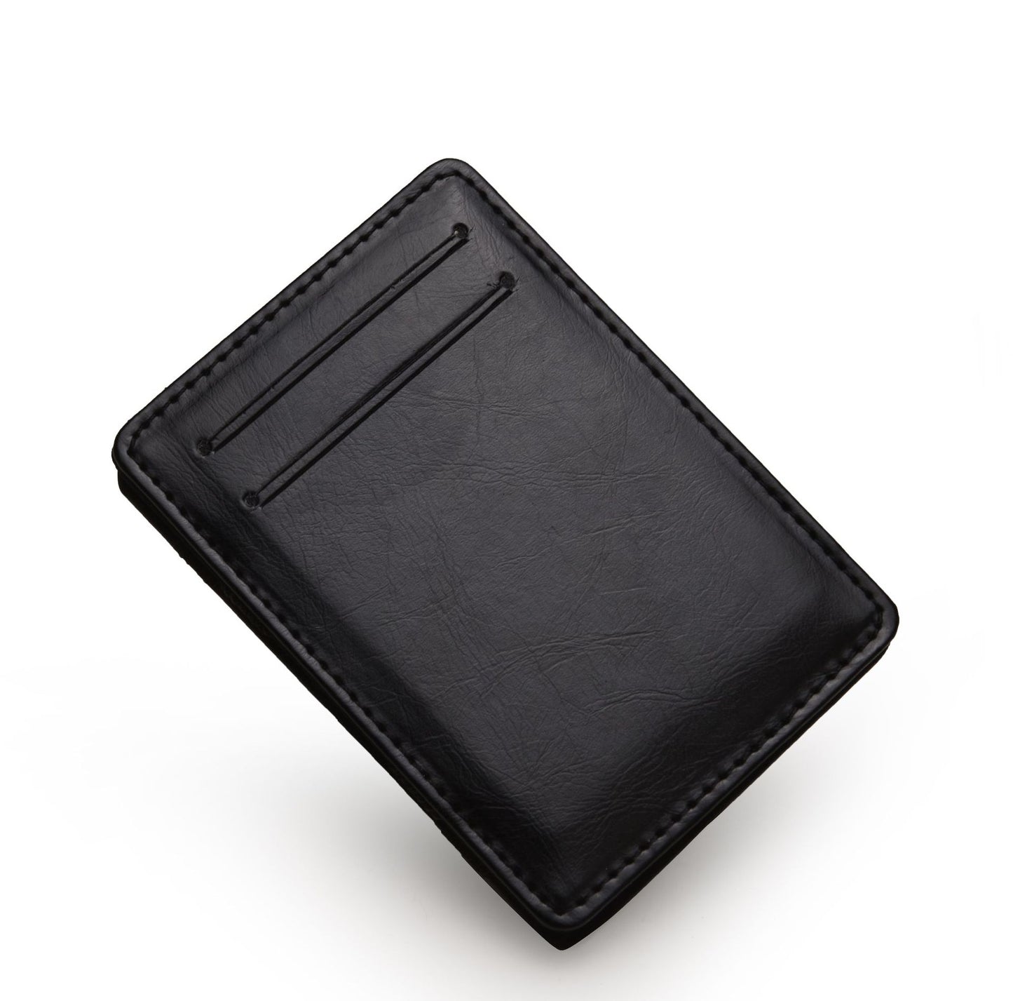 Flip PU Magic Wallet Business Card Holder