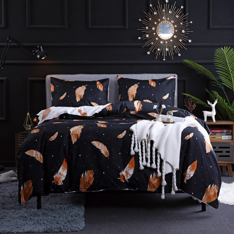 Reactive printing bedding set