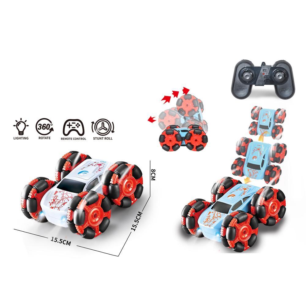 Double E-Side Stunt Car - Remote Control - 2.4GHz Stunt Car - Stunt Roll - 360 Degree - Lighting for