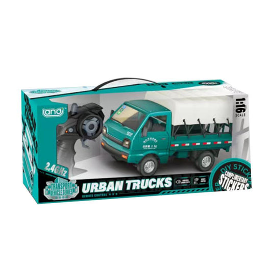 RC Urban Rooftop Truck1:16 2.4G Dual Frequency -  DIY Sticker - Manual Door Opening