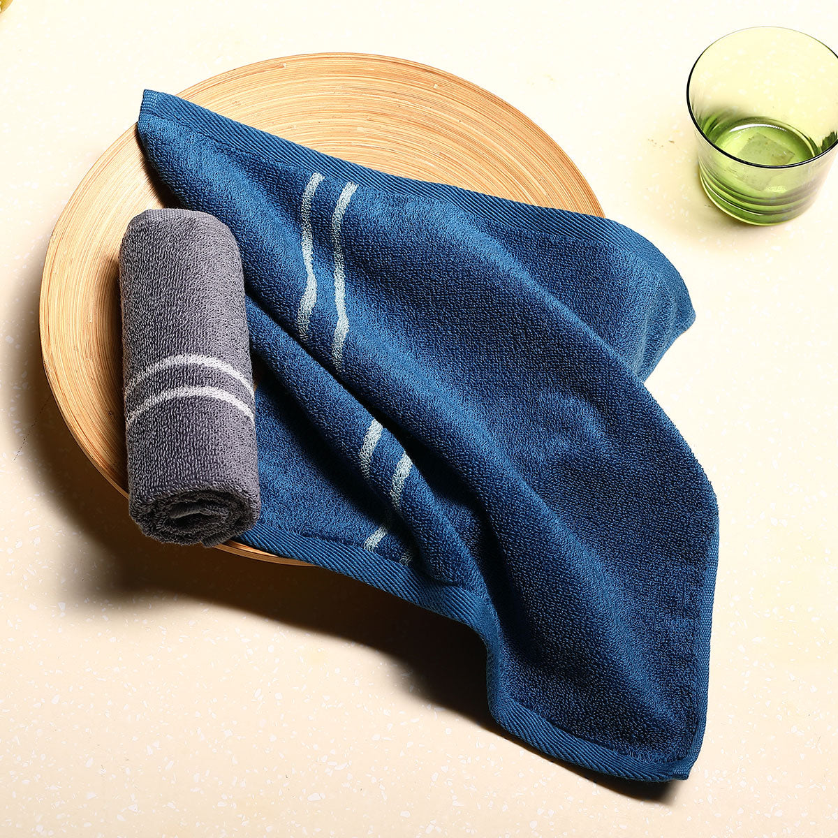 Smart sensor cotton square towel