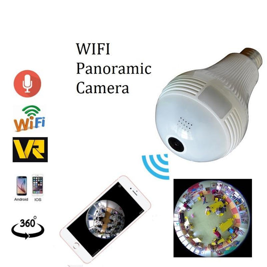 LED Light Bulb Spy Camera