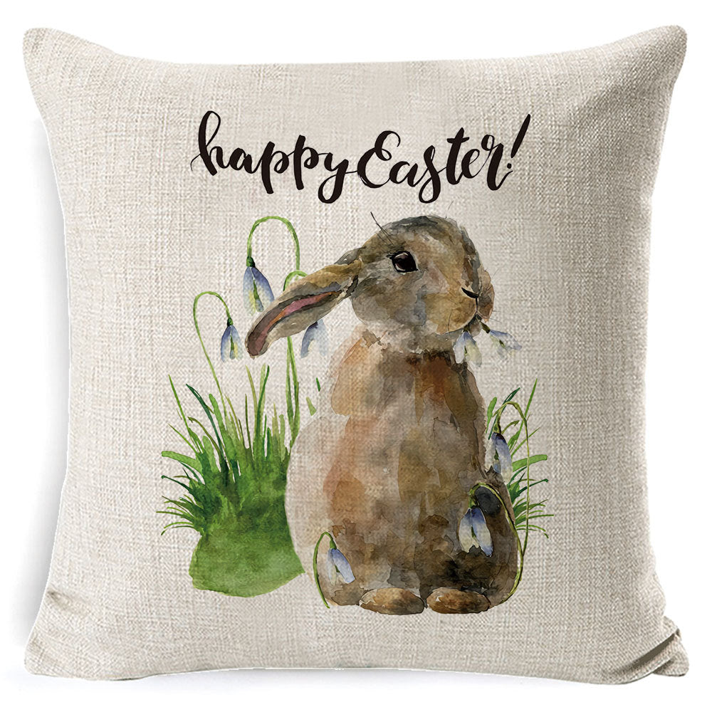 Cute Easter Bunny with Pillowcase