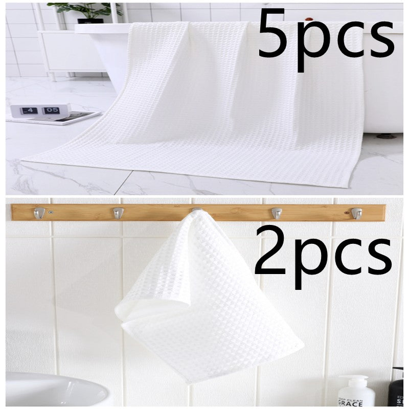 Water-absorbing  Quick-drying Pure Cotton Waffle Bath Towel