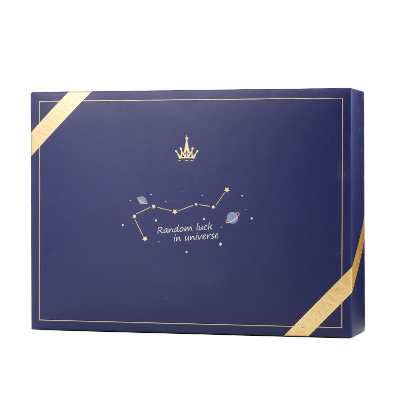 Star Embroidered Towel Dry Hair Cap Set Box