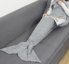 Mermaid Tail Knitting Sleeping Blanket