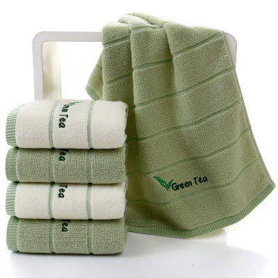 Pure Cotton 32 Strand Embroidered Face Washing Towel