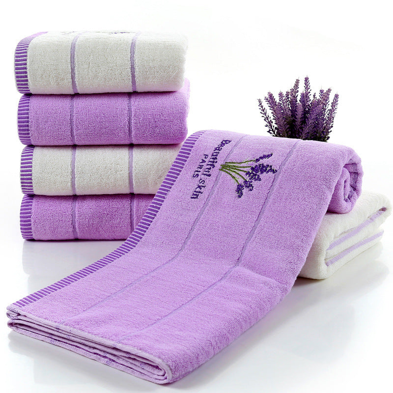 Pure cotton lavender perfumed bath towel