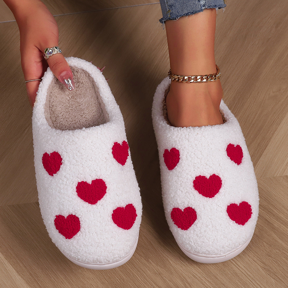 Love Slippers Home Cute Men And Women Couple