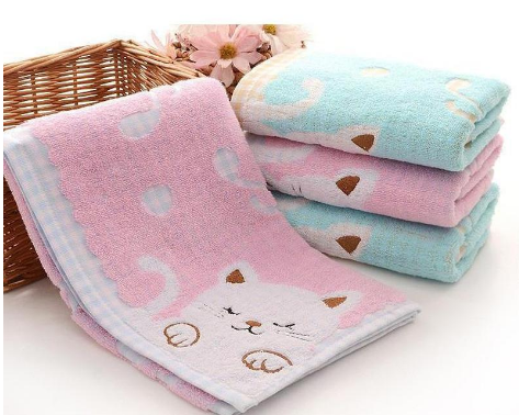 Cute Kitty Cotton Hand Towel