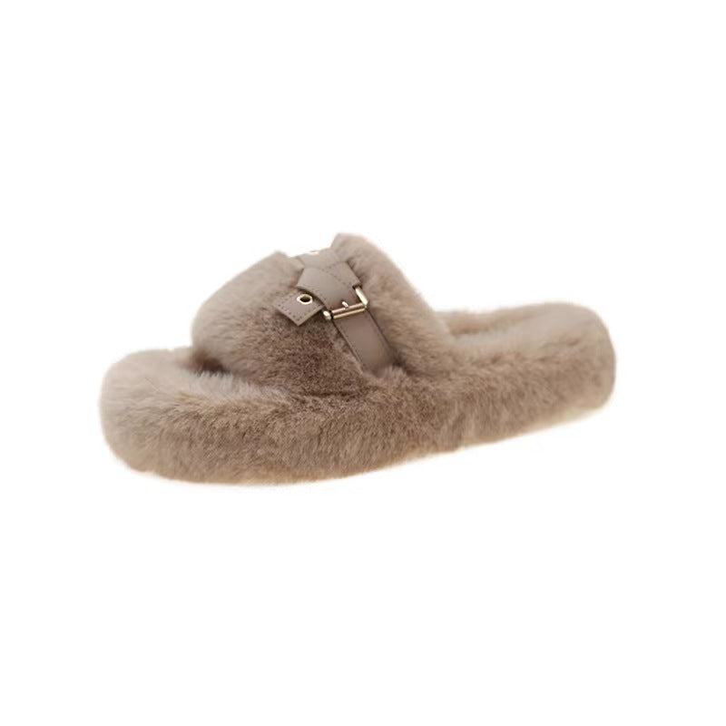 Fluffy Slippers Women's Flat Slippers