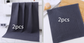 Water-absorbing  Quick-drying Pure Cotton Waffle Bath Towel