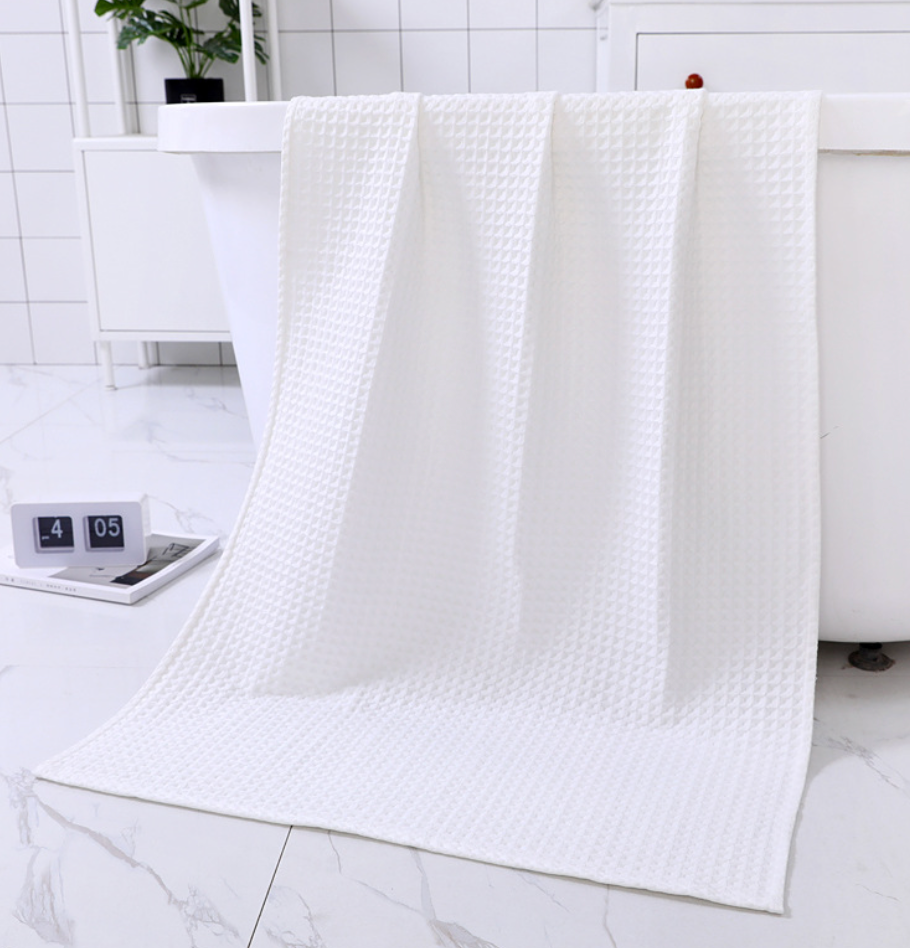 Water-absorbing  Quick-drying Pure Cotton Waffle Bath Towel