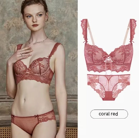 Adjustable Bra French Lace Bra Set