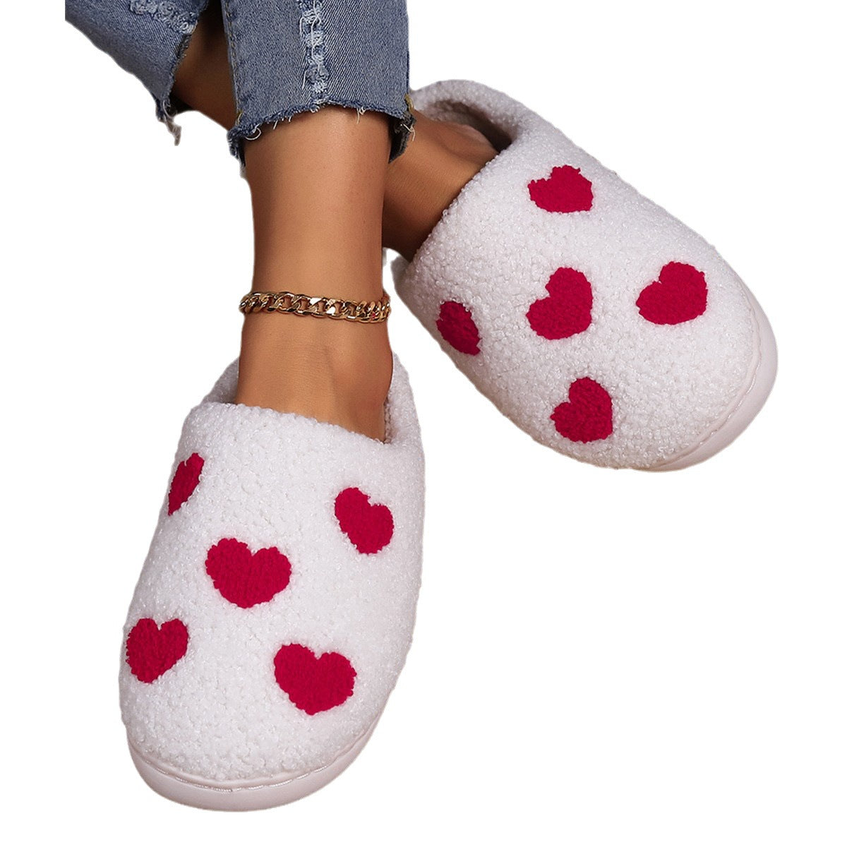 Love Slippers Home Cute Men And Women Couple