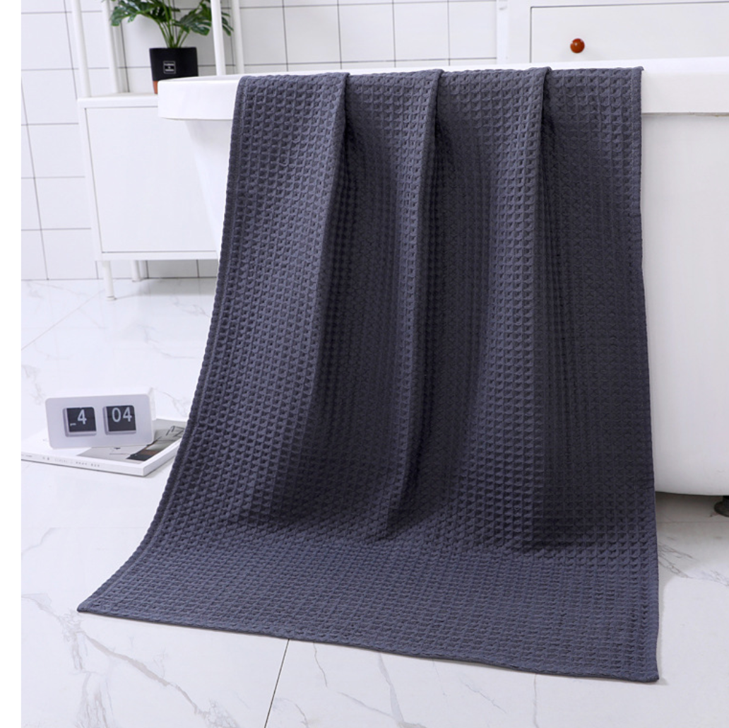 Water-absorbing  Quick-drying Pure Cotton Waffle Bath Towel