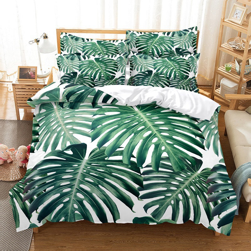 Three-piece Bedding Set With Big Tree Scenery Bedding Set